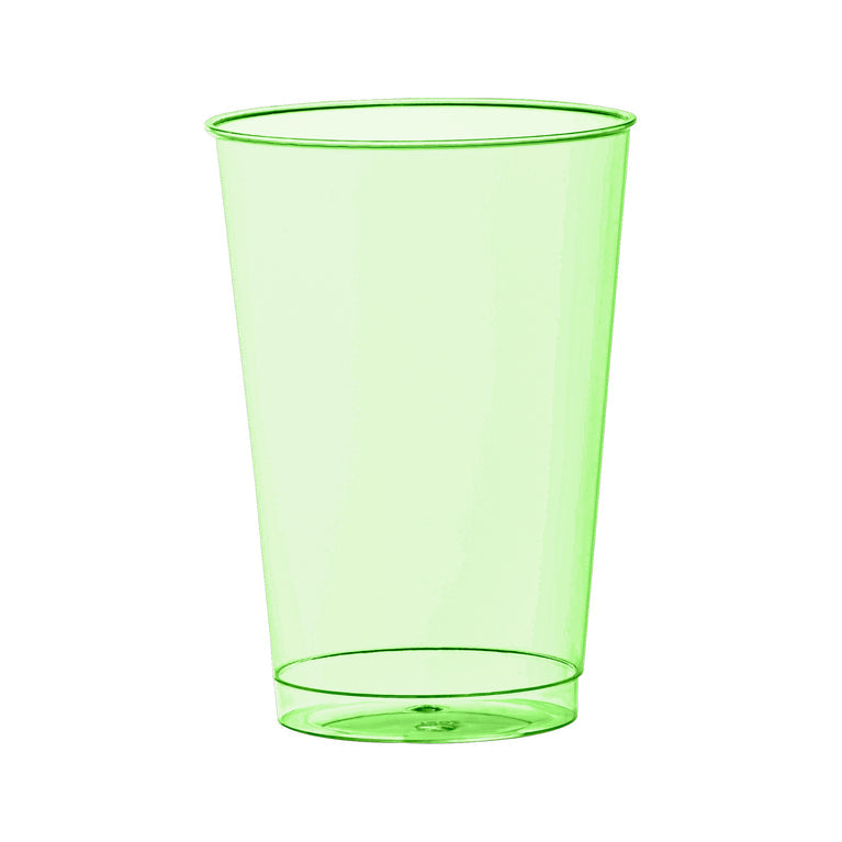 12-oz Clear Blue Disposable Plastic Party Cups