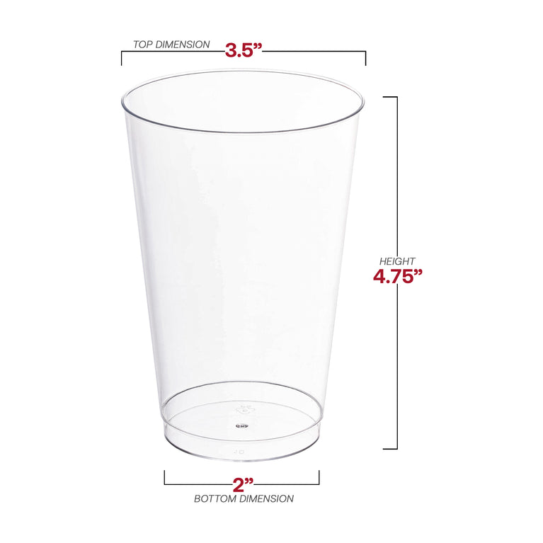 Crystal Clear Plastic Party Tumblers