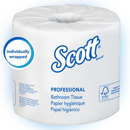 Scott® Paper Toilet Tissue, White, 1/CS/80 Rolls