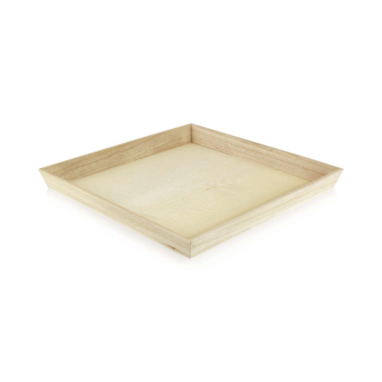 NOAH31 Heavy Duty Wooden Tray - L:13.55 X W:13.55 X H:1.5in 10 Pcs/Cs