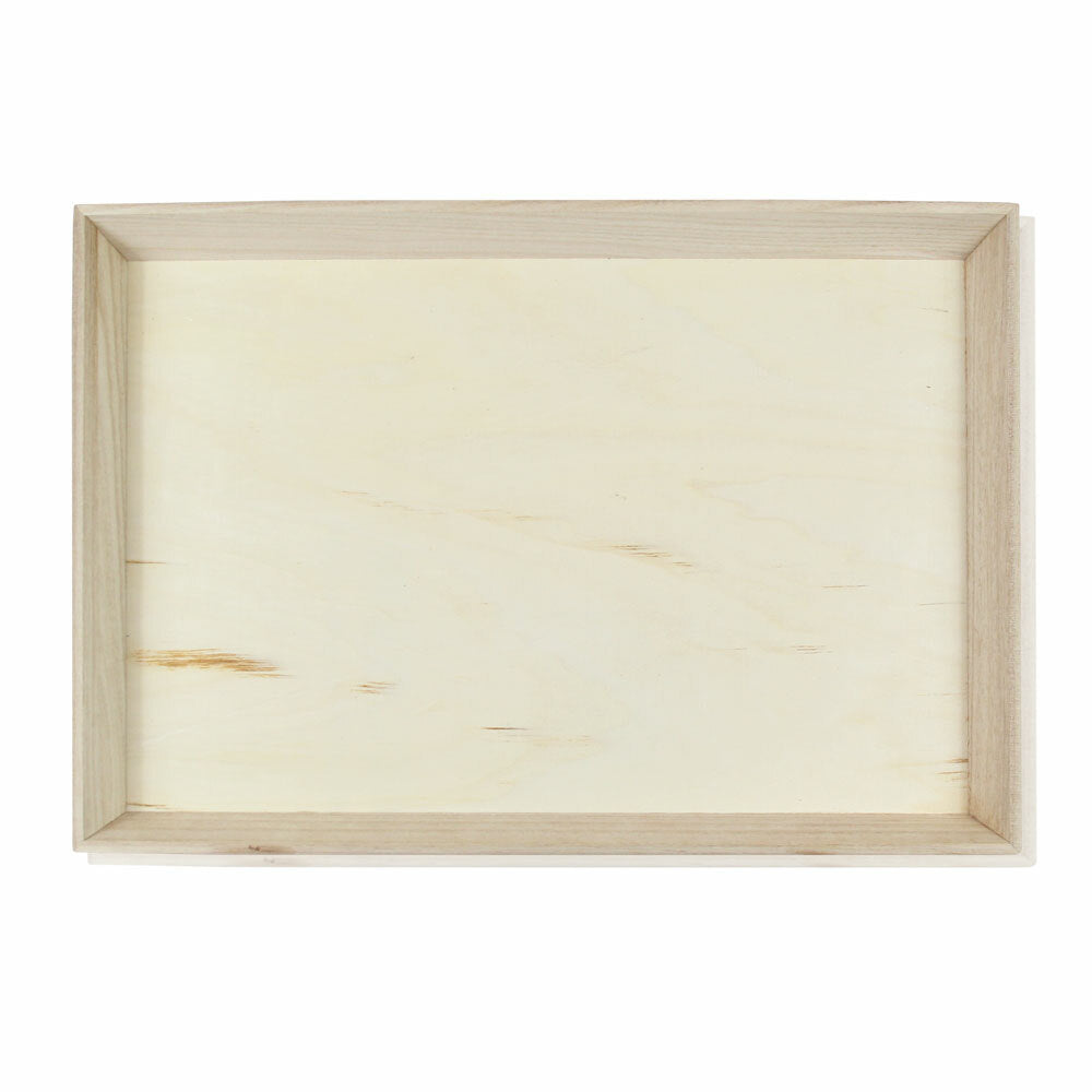 Noah39 Heavy Duty Wooden Tray (Case of 10), PacknWood - Biodegradable Serving Wood Table Trays (17" x 13" x 1.5") 210WOODTRAY39