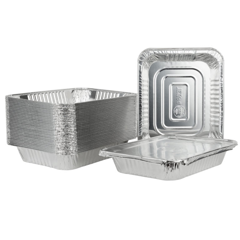 Half Size Deep Pans & Lids Combo Pack (9x13) (50 Sets Per Case)