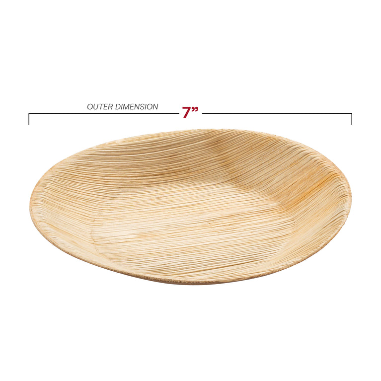 Round Palm Leaf Eco Friendly Disposable Plates