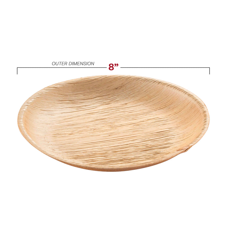 Round Palm Leaf Eco Friendly Disposable Plates
