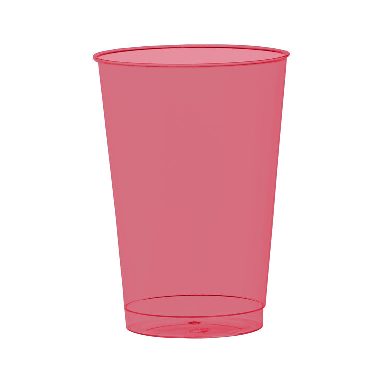12-oz Clear Blue Disposable Plastic Party Cups