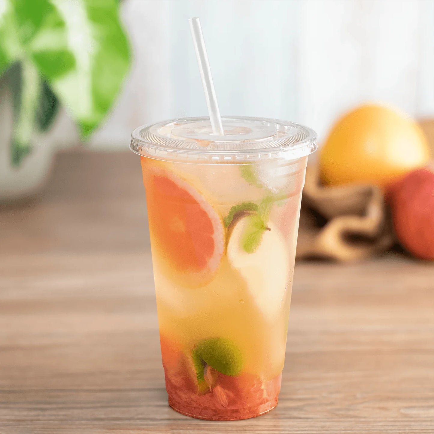 Clear PET Plastic Cold Cups – Clear, 98mm Rim