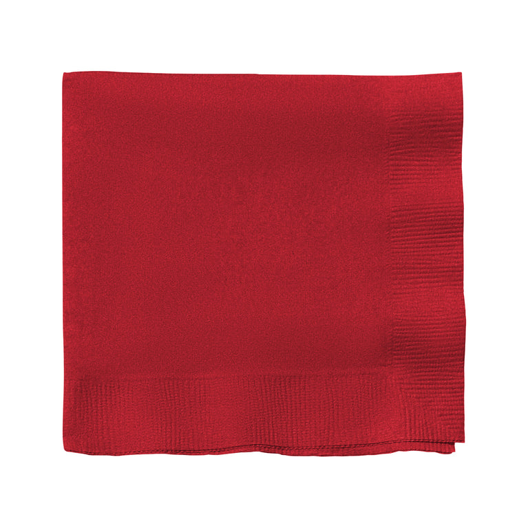 Solid Color Paper Cocktail Napkins – 2-Ply, 5" x 5"