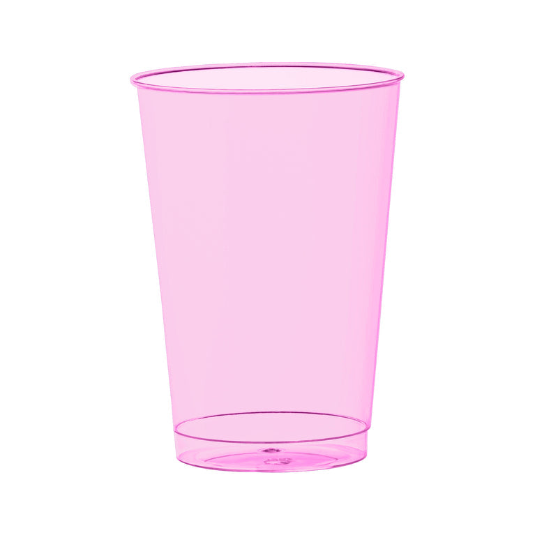 12-oz Clear Blue Disposable Plastic Party Cups