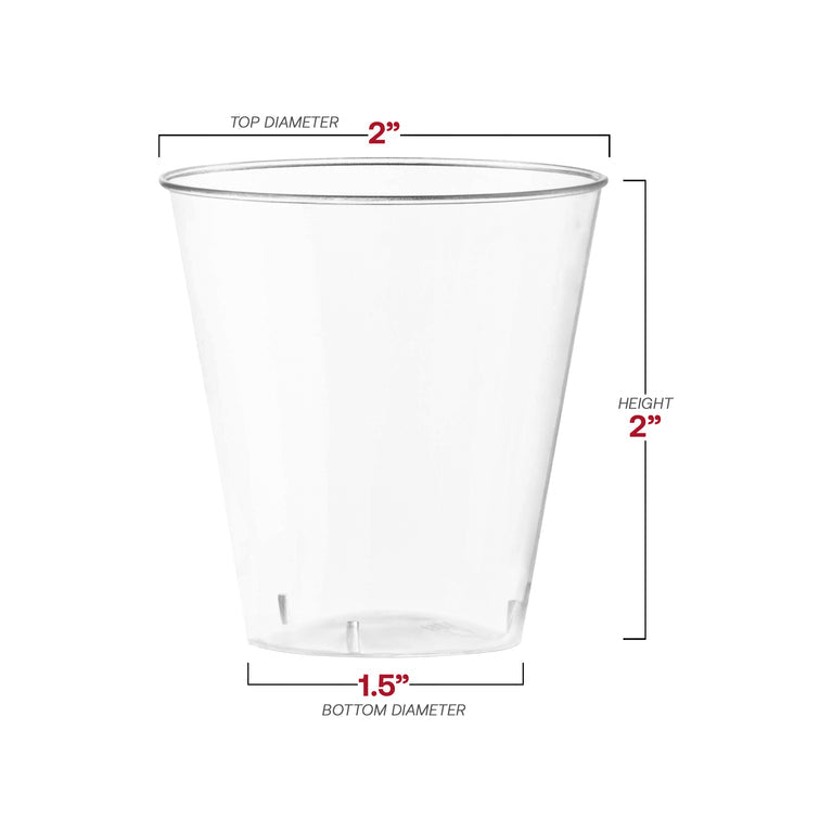 Clear Plastic Shot Glasses