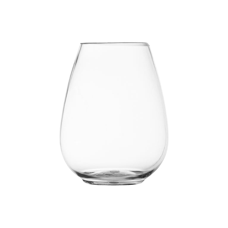 Clear Elegant Stemless Plastic Wine Glasses