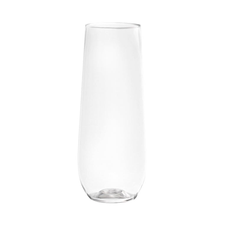 Clear Elegant Stemless Plastic Wine Glasses