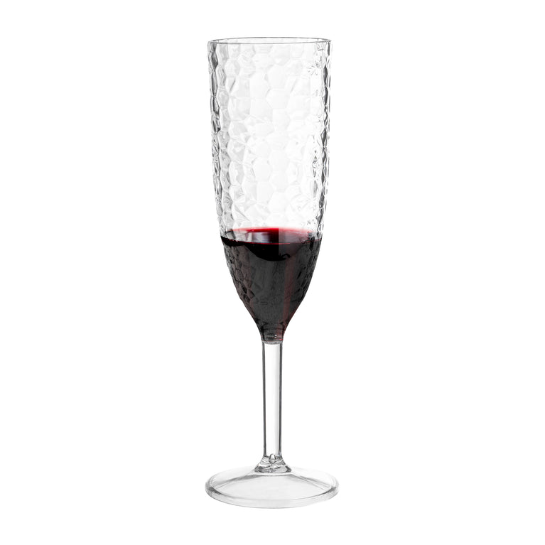 8 oz. Crystal Disposable Plastic Champagne Flutes