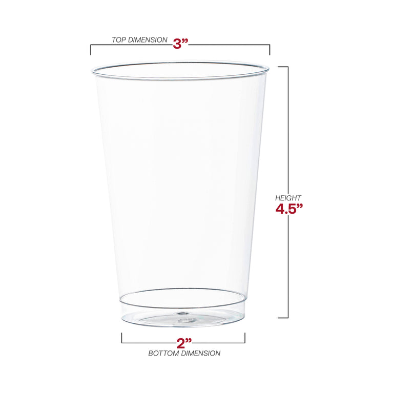 Crystal Clear Plastic Party Tumblers