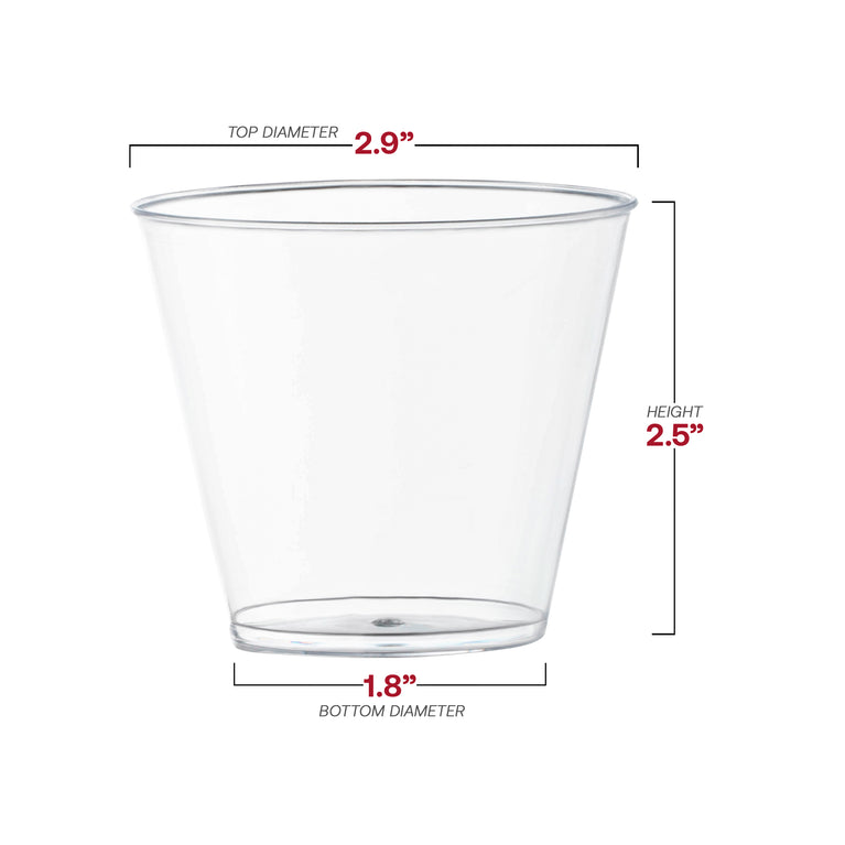 Crystal Clear Plastic Party Tumblers