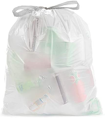 Heavy-Duty Drawstring Garbage Bags