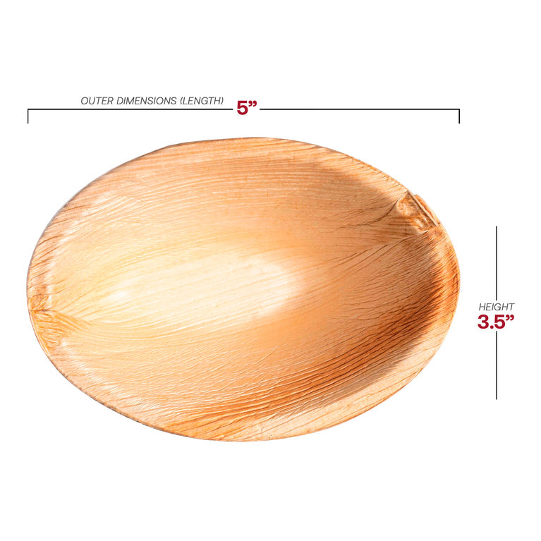 Round Palm Leaf Eco Friendly Disposable Bowls
