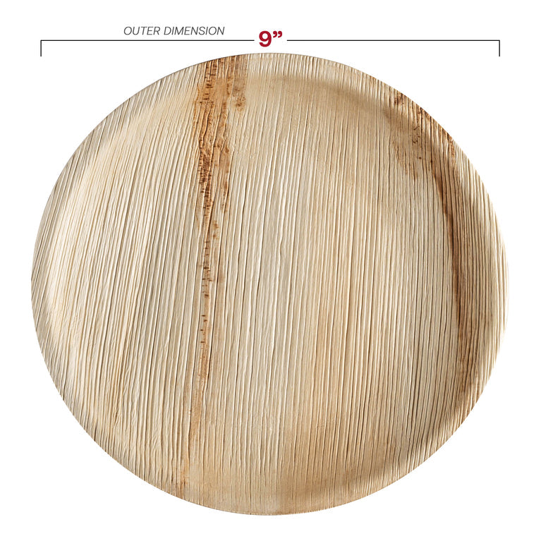 Round Palm Leaf Eco Friendly Disposable Plates