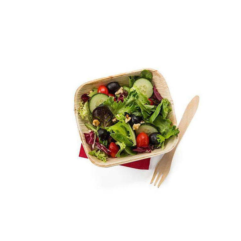 8oz Square Palm Leaf Eco-Friendly Disposable Soup Bowls