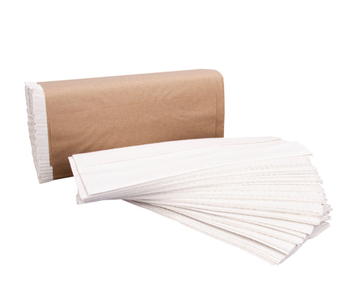 Right Choice™ Paper C-Fold Towel 1-Ply 200 Sheets, White, 10" x 11.42", 2400 Towels
