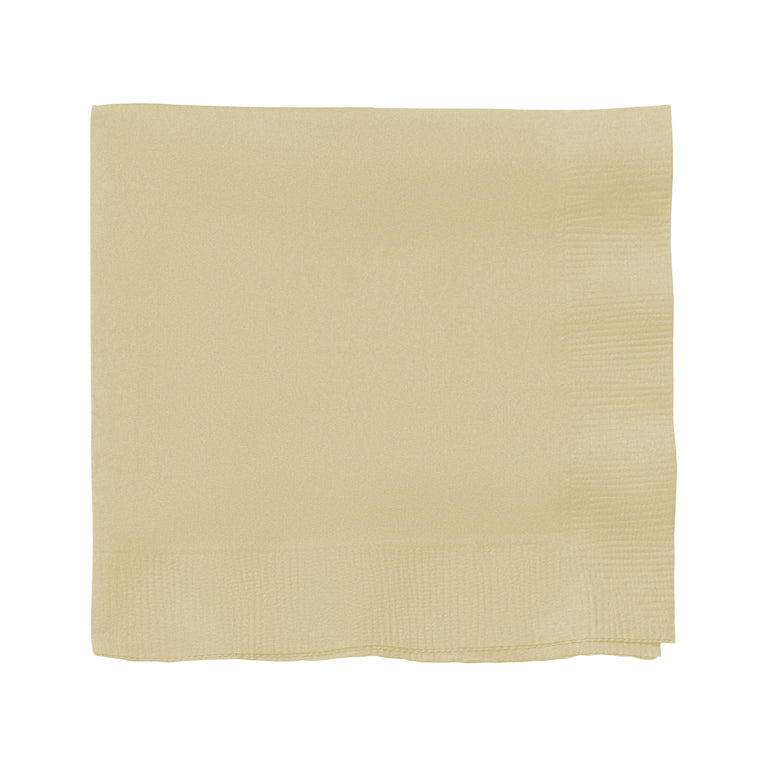 Solid Color Paper Cocktail Napkins – 2-Ply, 5" x 5"