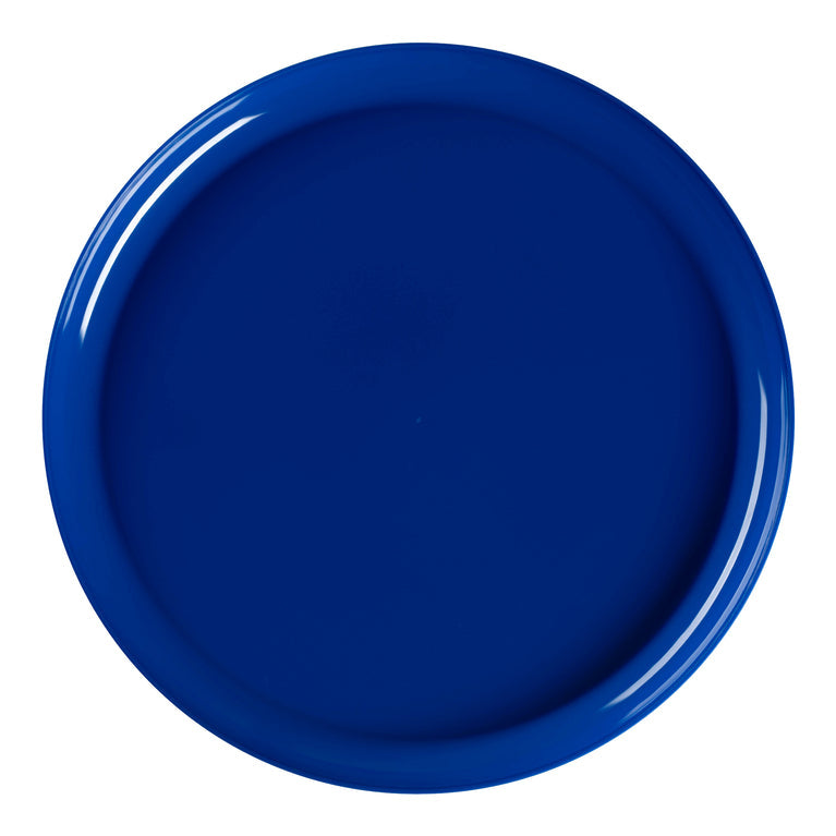 Flat Round Disposable Plastic Pastry Plates (Available in Multiple Colors)