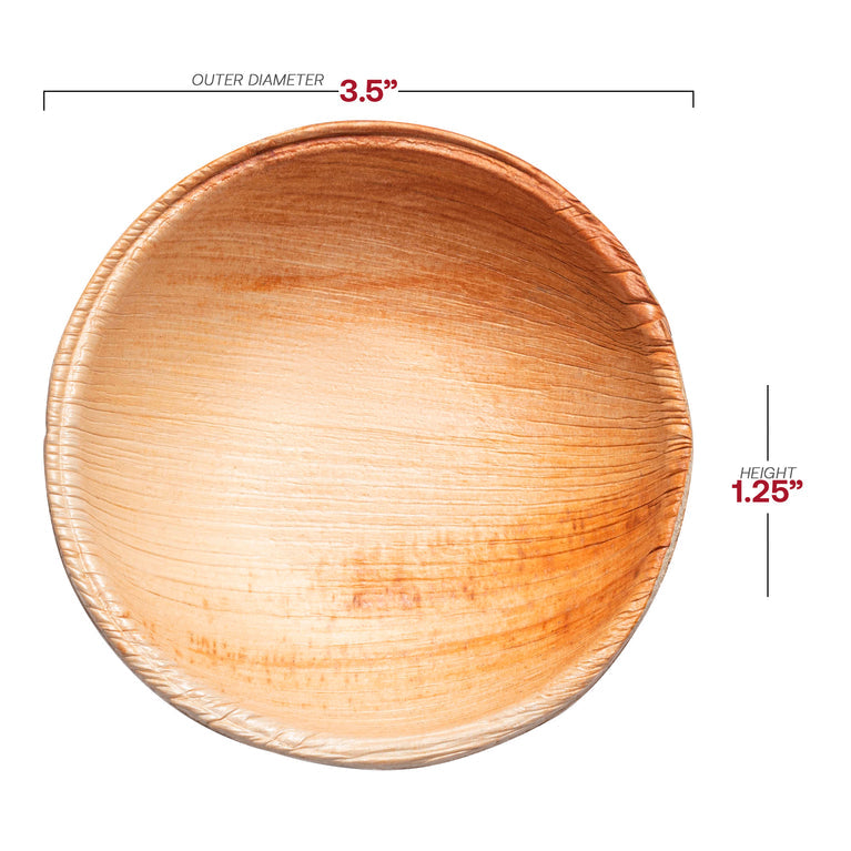 Round Palm Leaf Eco Friendly Disposable Bowls