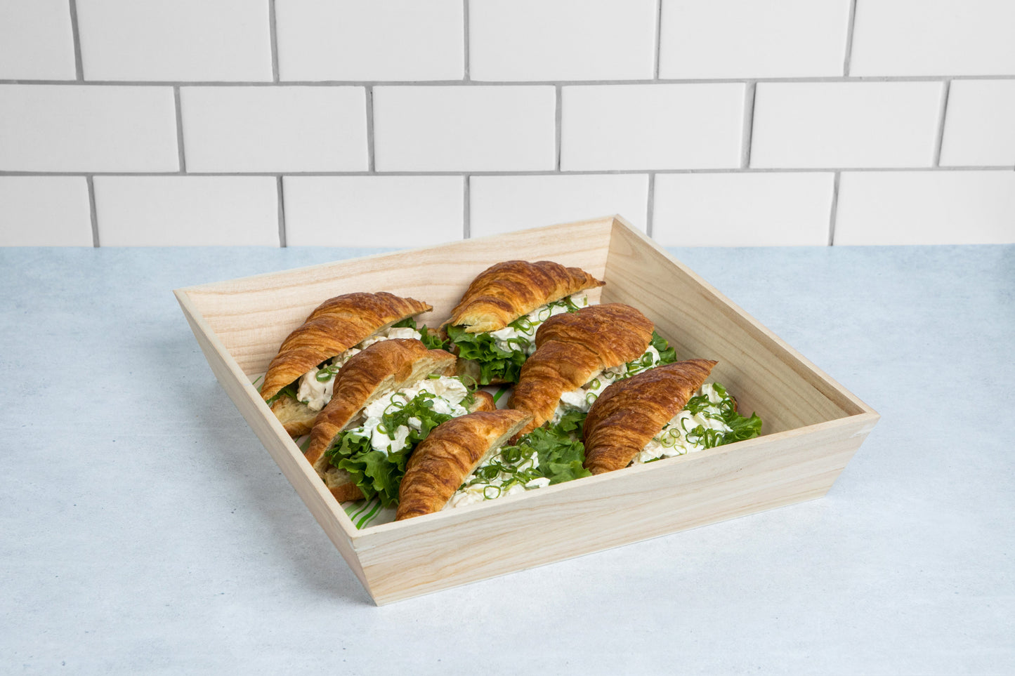 NOAH31 Heavy Duty Wooden Tray - L:13.55 X W:13.55 X H:1.5in 10 Pcs/Cs