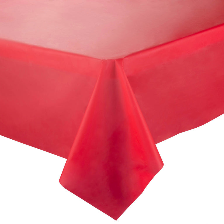 Rectangular Disposable Plastic Tablecloths – 54″ x 108″ (Individually Folded)