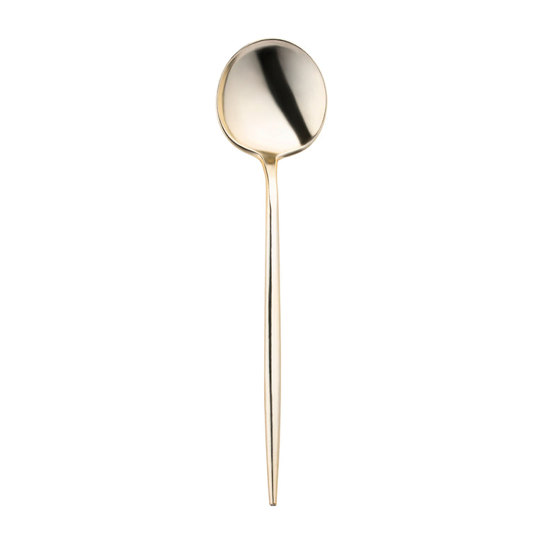 Shiny Gold Moderno Disposable Plastic Cutlery