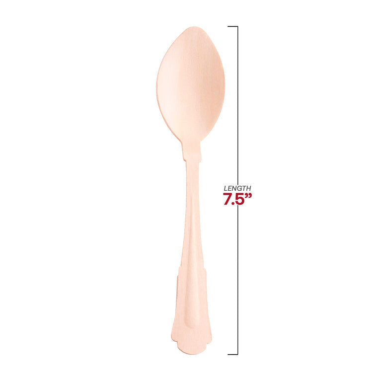Silhouette Birch Wood Eco Friendly Disposable Cutlery