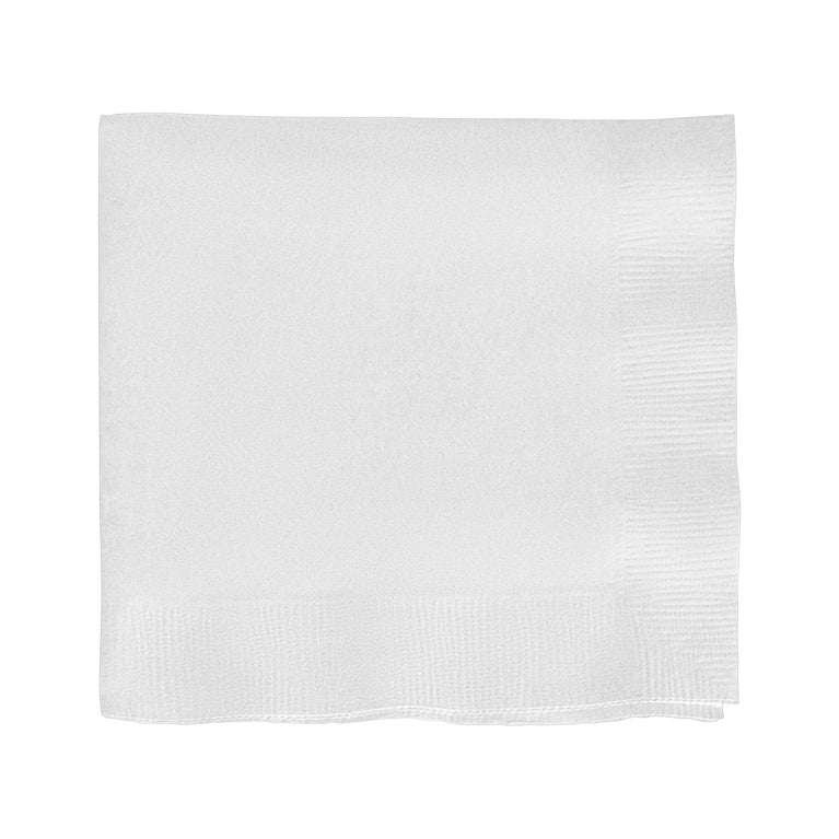 Solid Color Paper Cocktail Napkins – 2-Ply, 5" x 5"