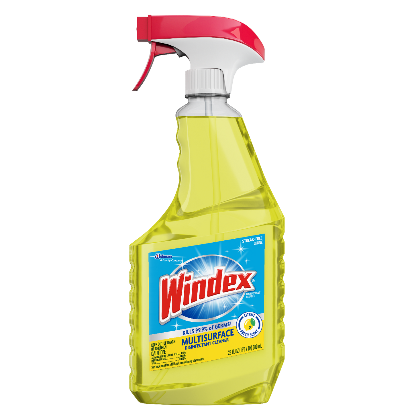 WINDEX MULTI-SURFACE DISINFECTANT TRIGGER 32-OZ (8 Bottles Per Case)