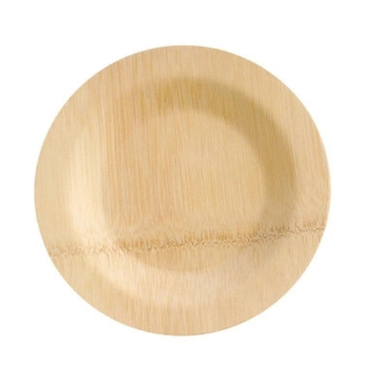 Bamboo Veneer Round Plates