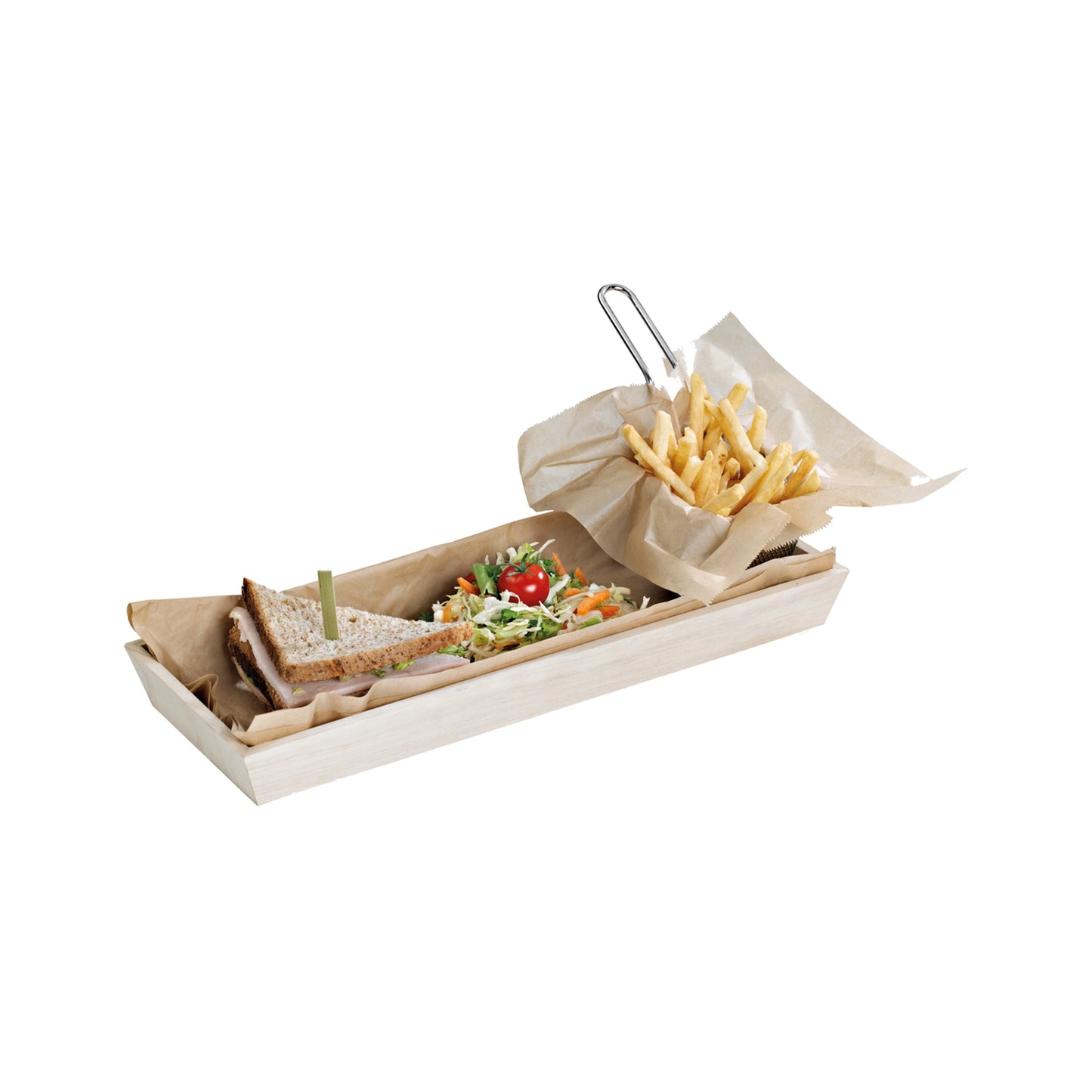 NOAH15 Heavy Duty Wooden Tray - L:17.2 X W:7.6 X H:1.5in (10 Pcs/Cs)