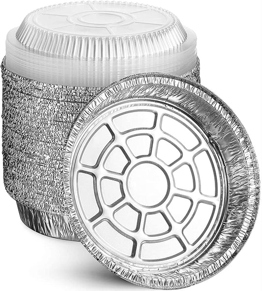 Dome Lid for Round Aluminum Pan, 8" (Pack of 500)