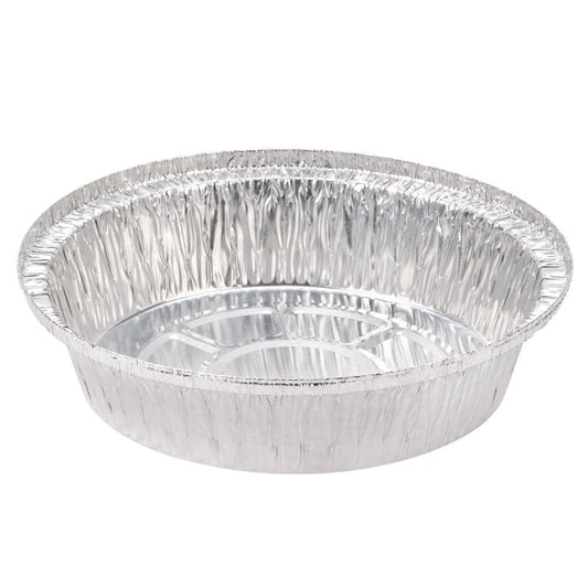 8" Round Aluminum Pan (500/CS) - Paper Supplies Plus