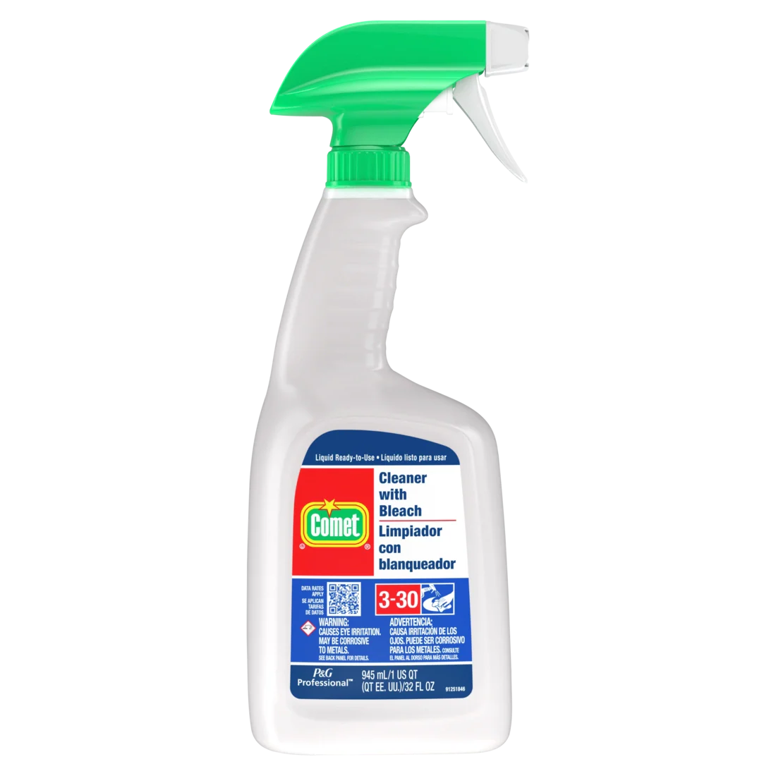 Comet®  Cleaner with Bleach RTU Bottle w/Foil Seal (32 oz Bottles) 8 Bottles Per Case