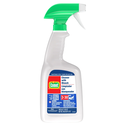 Comet®  Cleaner with Bleach RTU Bottle w/Foil Seal (32 oz Bottles) 8 Bottles Per Case