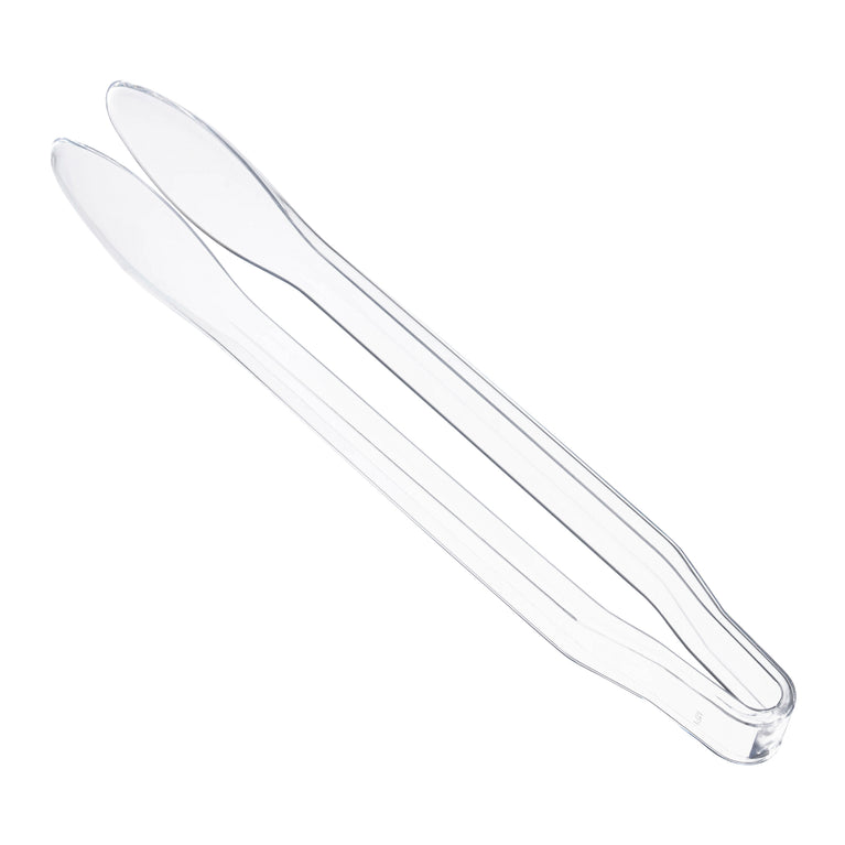 12" Disposable Plastic Serving Tongs
