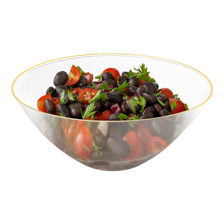 32oz Organic Round Disposable Plastic Bowls