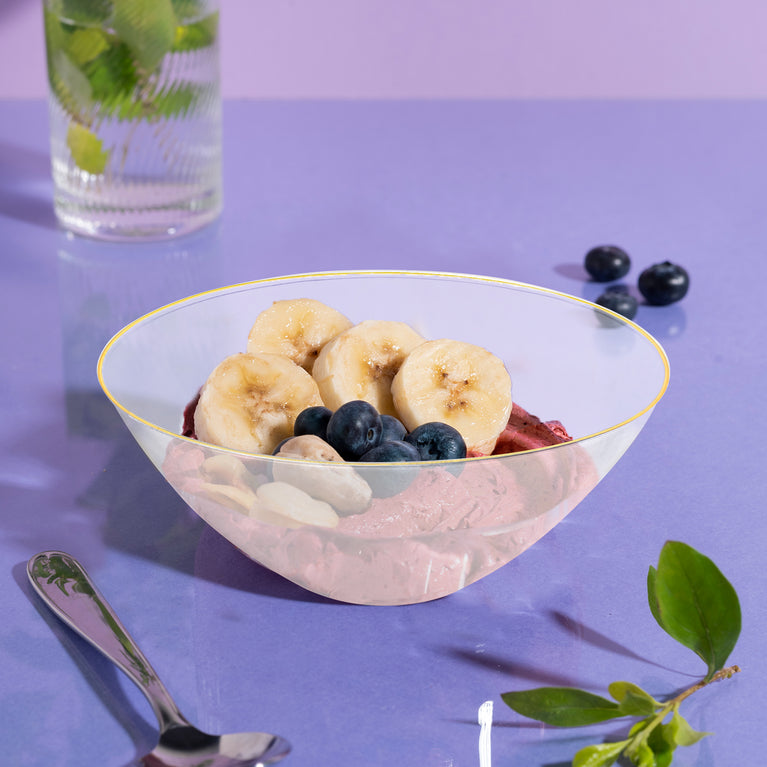 32oz Organic Round Disposable Plastic Bowls