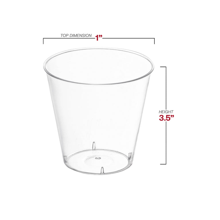 Clear Plastic Shot Glasses