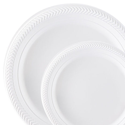 White Plastic Plates & Bowls
