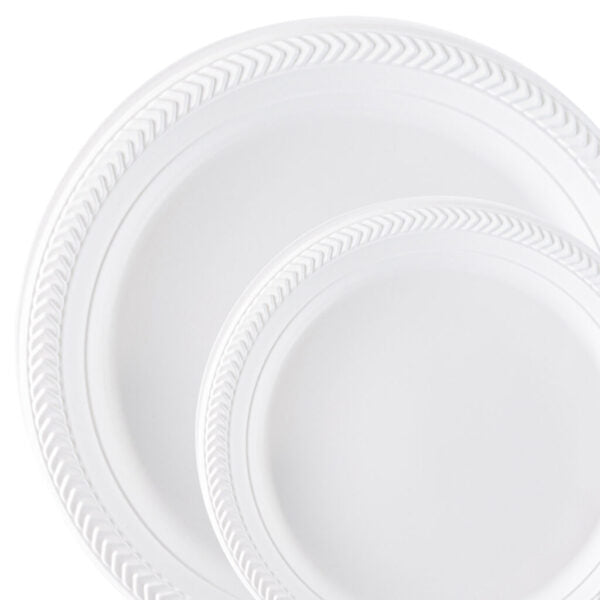 White Plastic Plates & Bowls
