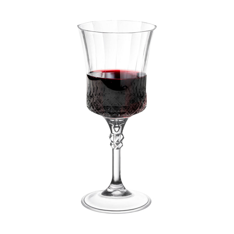 11 oz. Crystal Cut Plastic Wine Goblets