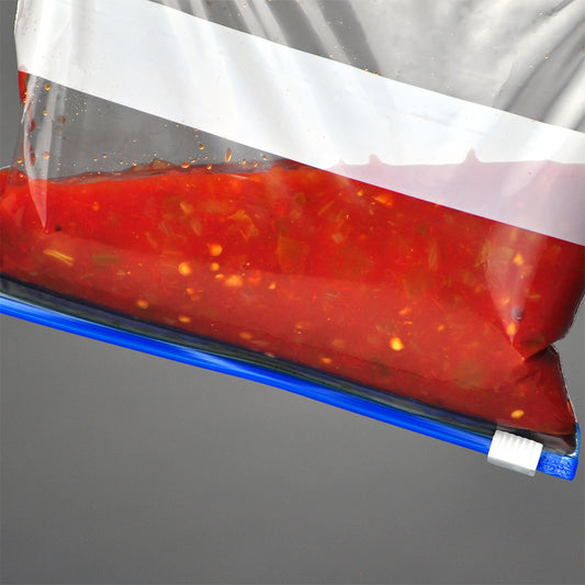 9" x 12" 1.75 mil No Leak Slide Seal Bag w-Write On Block (250 Bags Per Case)