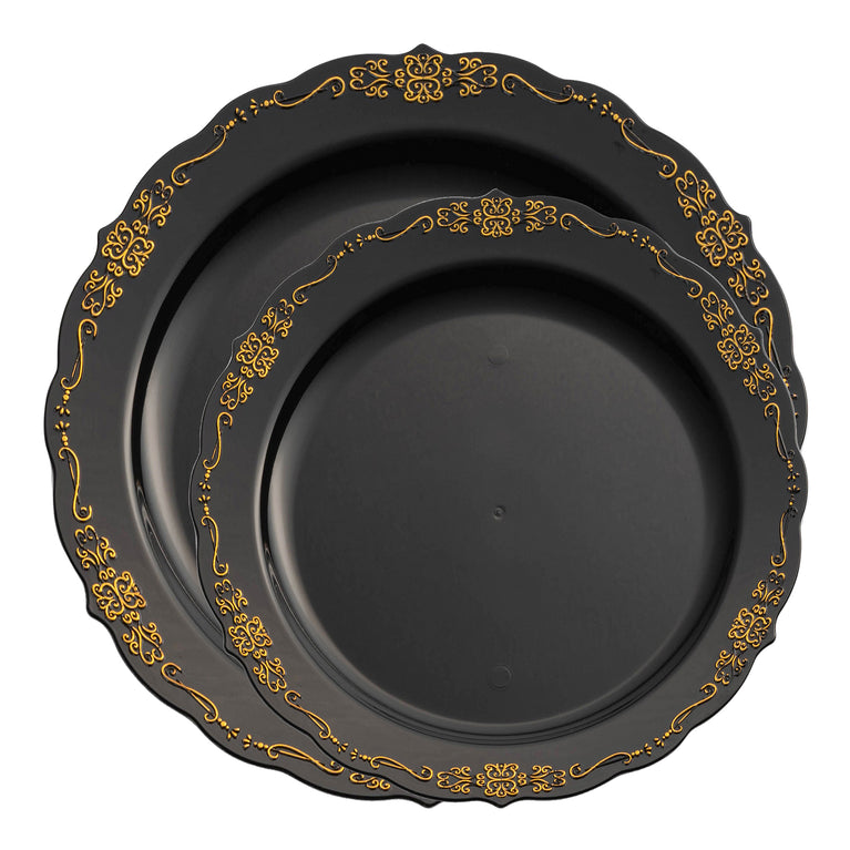 Fancy Round Disposable Plastic Plates