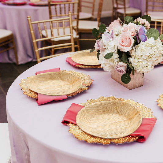Round Palm Leaf Eco Friendly Disposable Plates