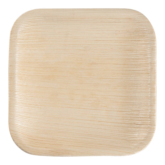 4" Square Palm Leaf Eco-Friendly Disposable Pastry  Plates