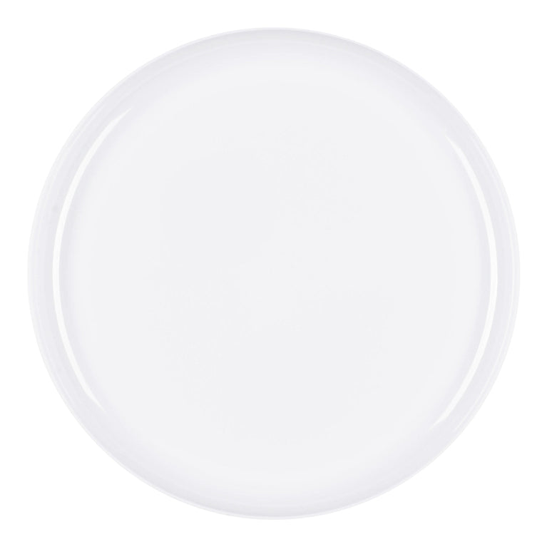 Flat Round Disposable Plastic Pastry  Plates (Available in Multiple Colors)